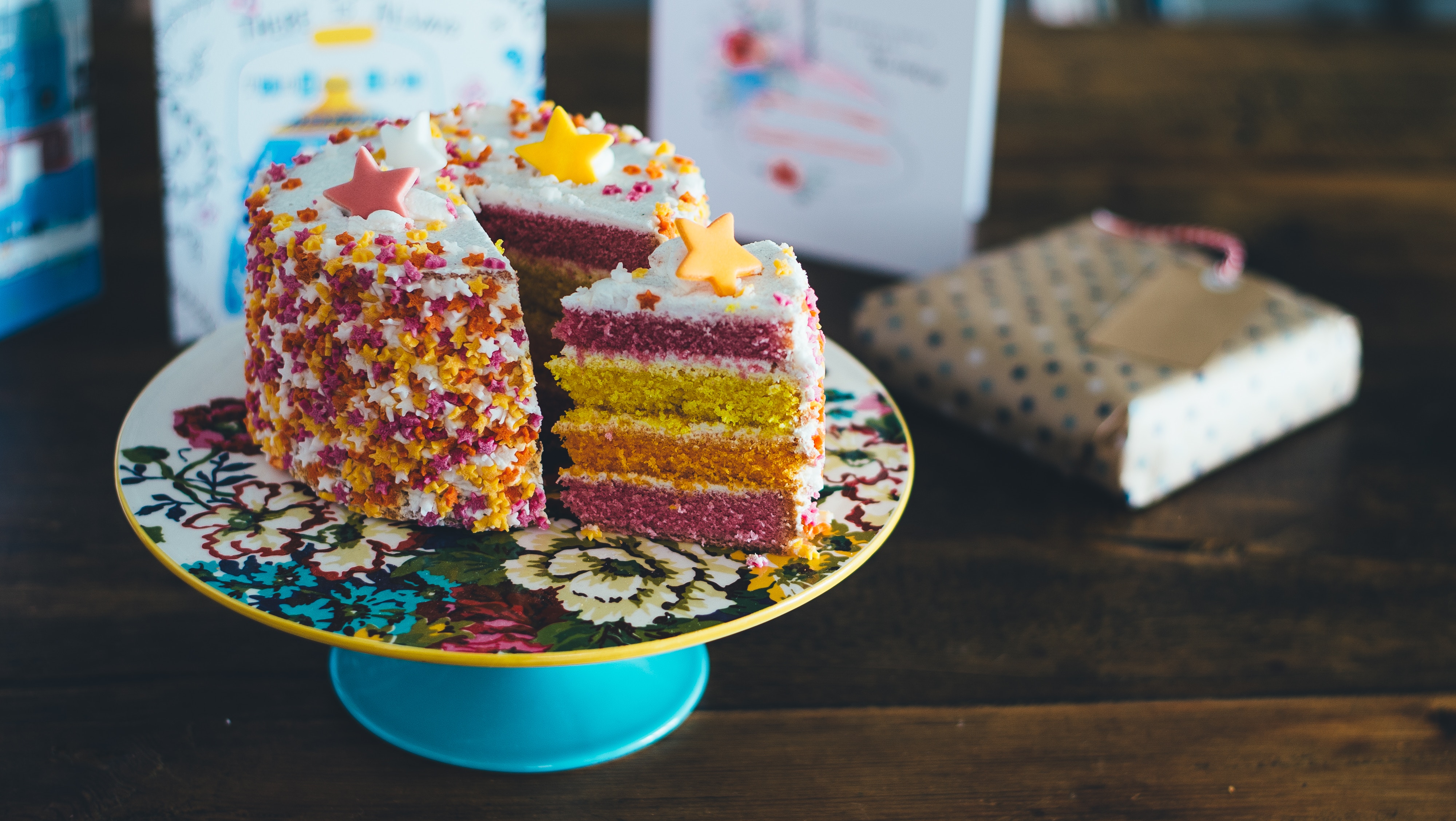 Birthday Cake on a plate
