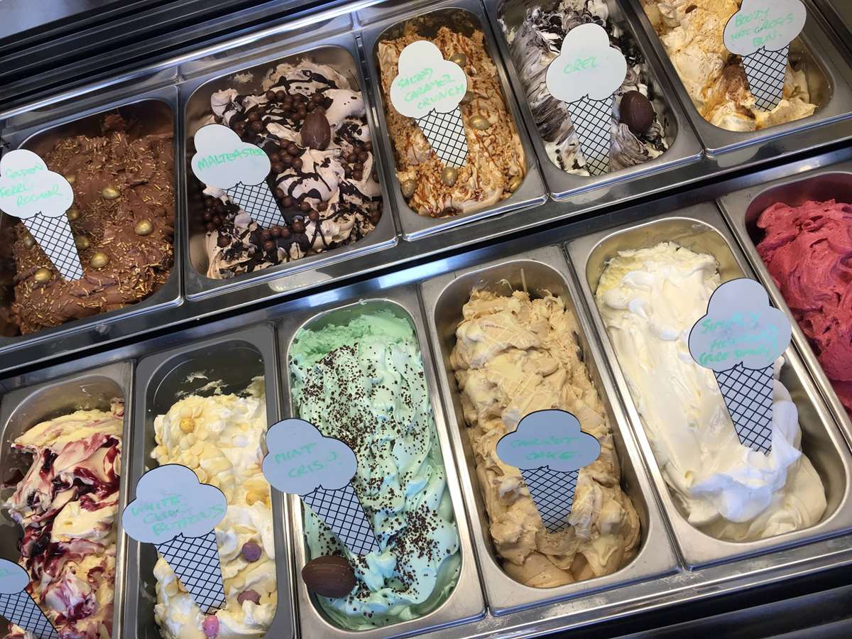 Locally produced ice cream in Pembrokeshire