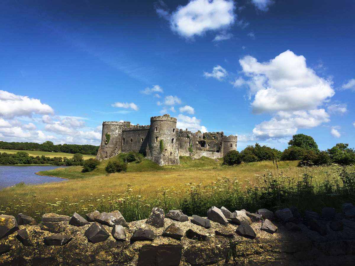 Carew Castle in Pembrokeshire Wales