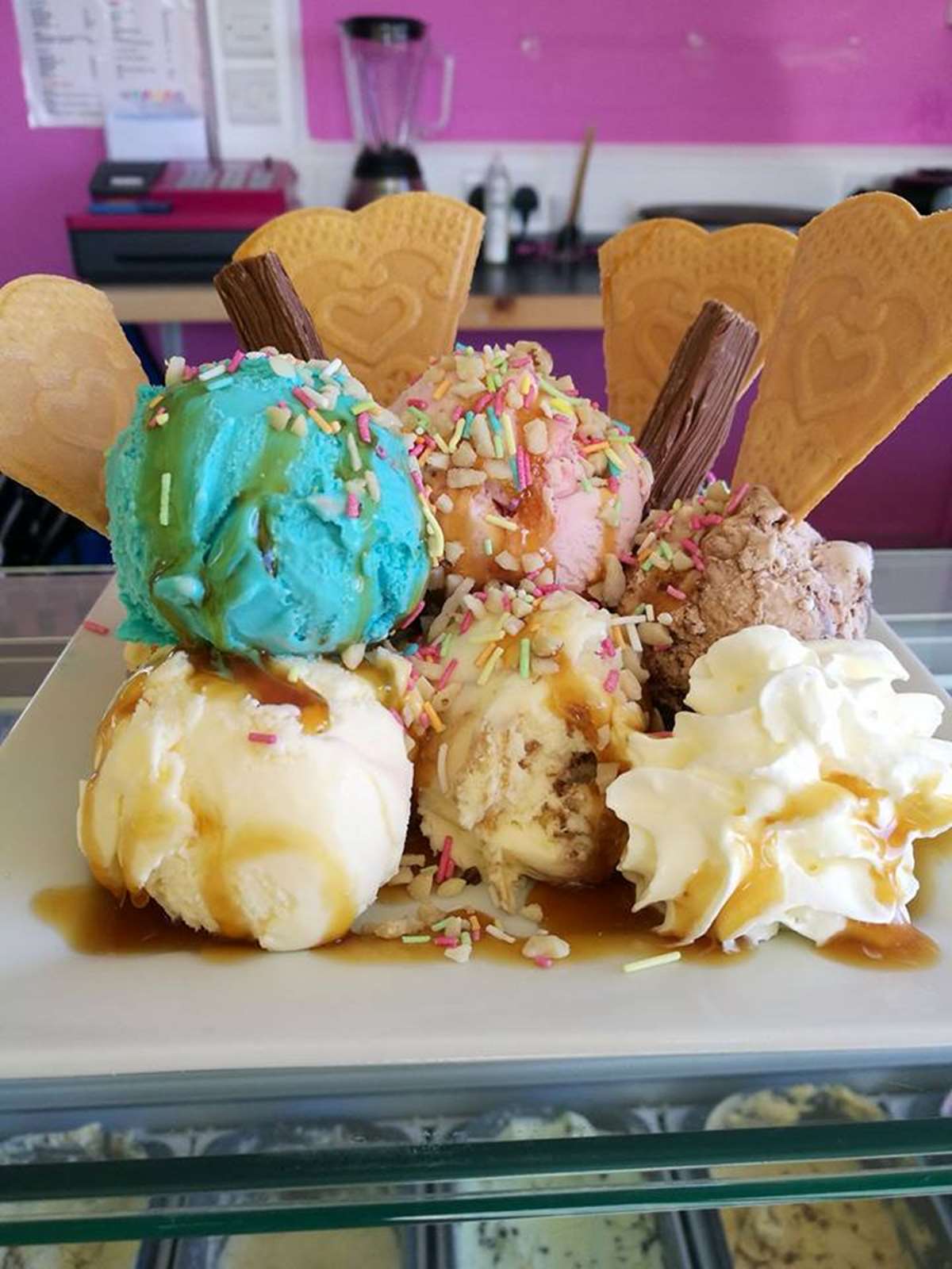 Ice Cream at The Scoop in Milford Haven Marina, Pembrokeshire