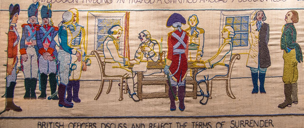 Fishguard tapestry on the last invasion of Britain