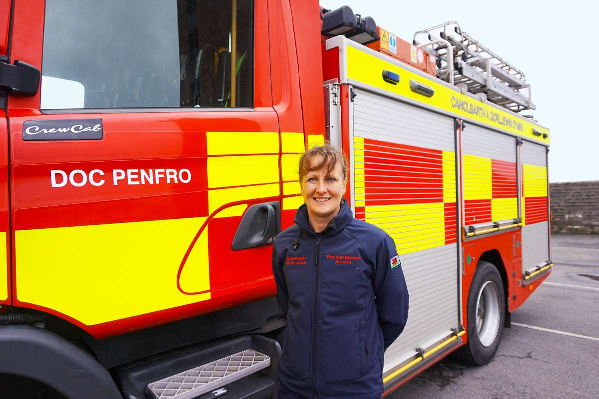 Pembroke Dock's only female firefighter Lottie Chant