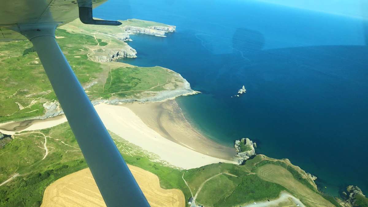 Father's Day flying lesson over Pembrokeshire