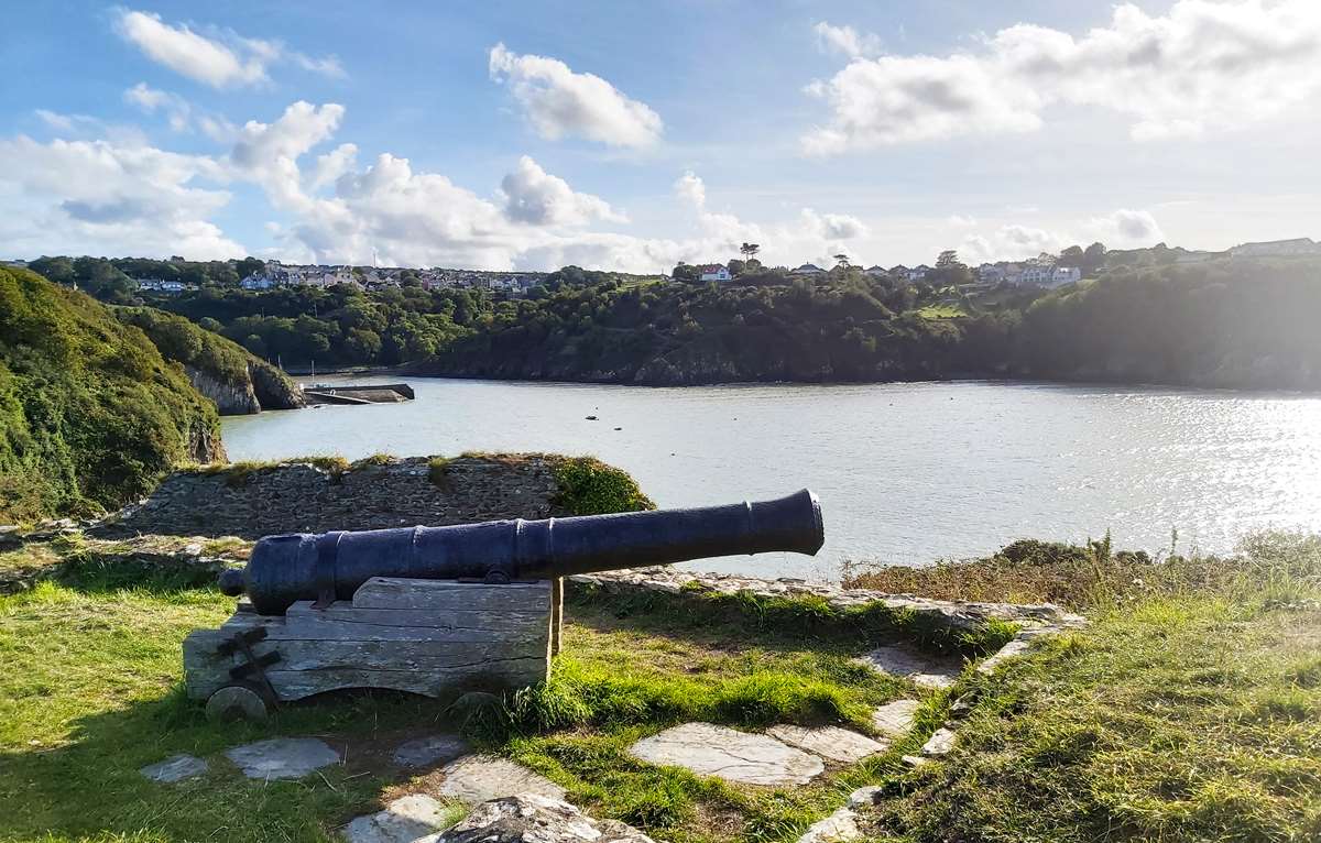 Cannon at Fishguard Fort Pembrokeshire