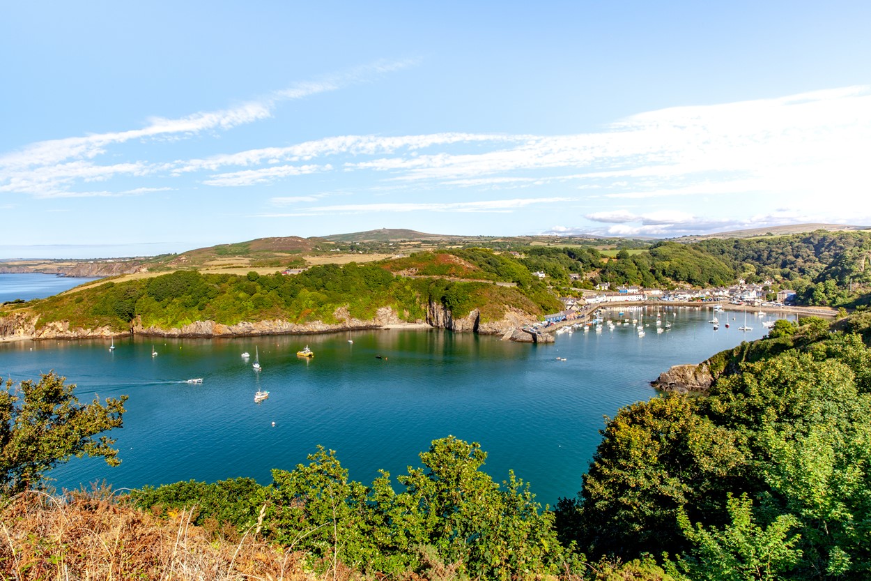 The picturesque coastal village home to Fishguard International Music Festival