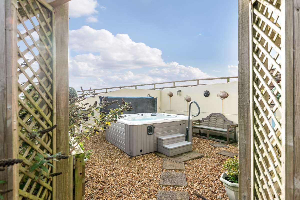 A holiday cottage with a hot tub in Pembrokeshire