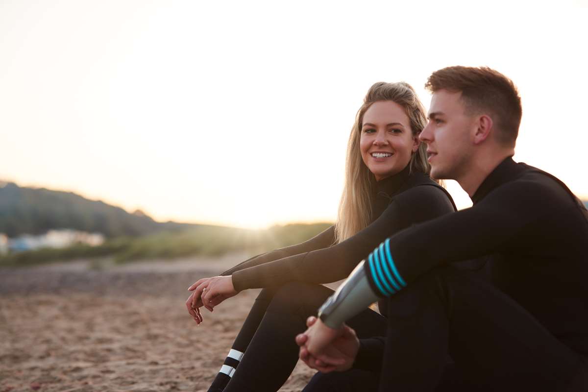 A couple on holiday in Pembrokeshire