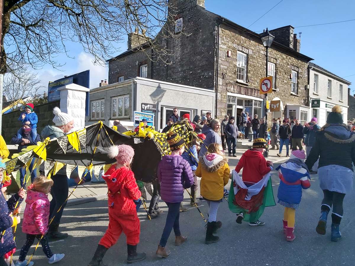 Annual Dragon Parade in St Davids for St Davids Day