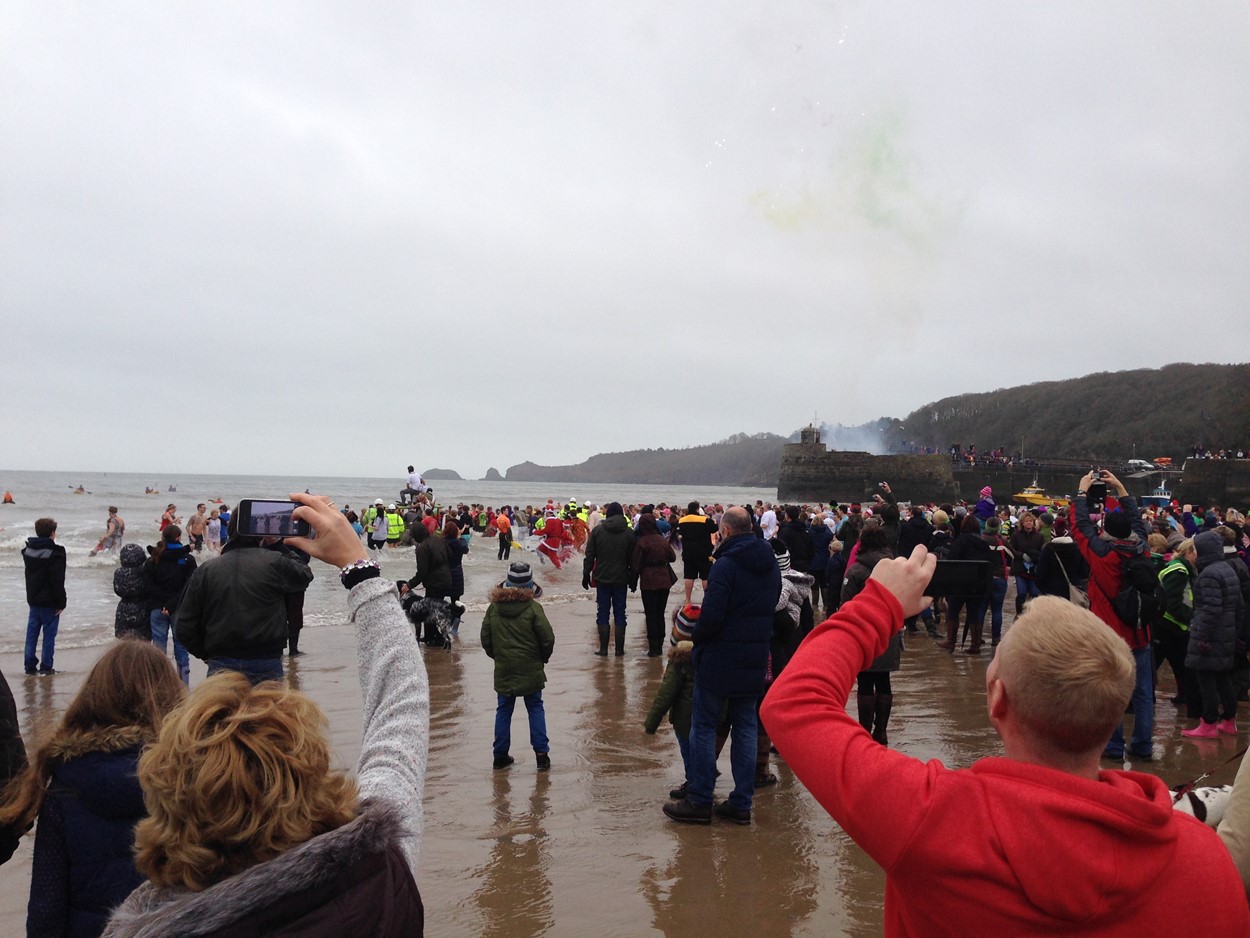 Saundersfoot New Years Swim