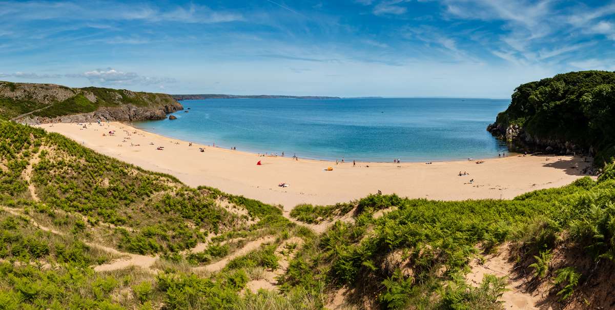 Barafundle Bay in Pembrokeshire