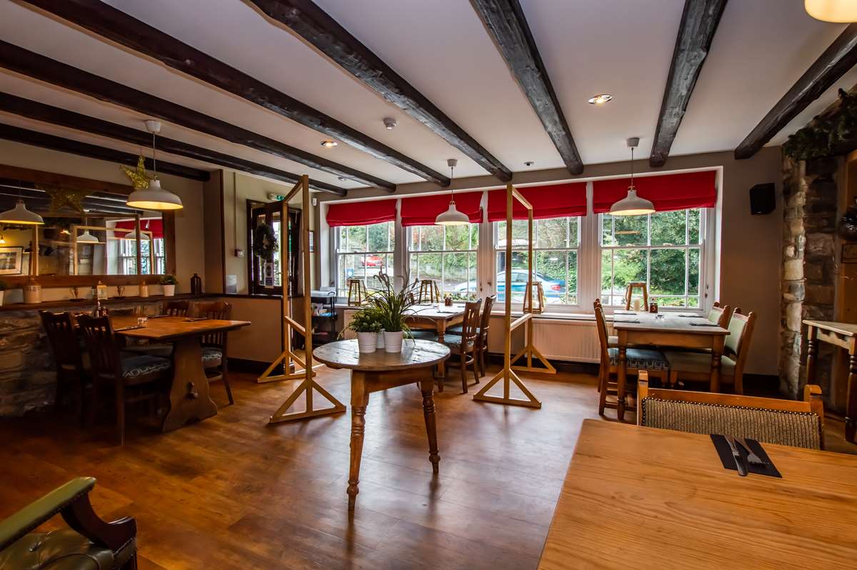 The restaurant at The Castle Inn, Newport