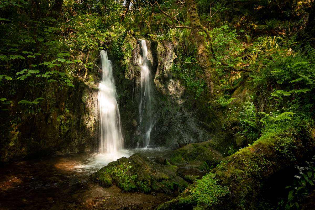 Waterfall at Aberfforest Beach Pembrokeshire