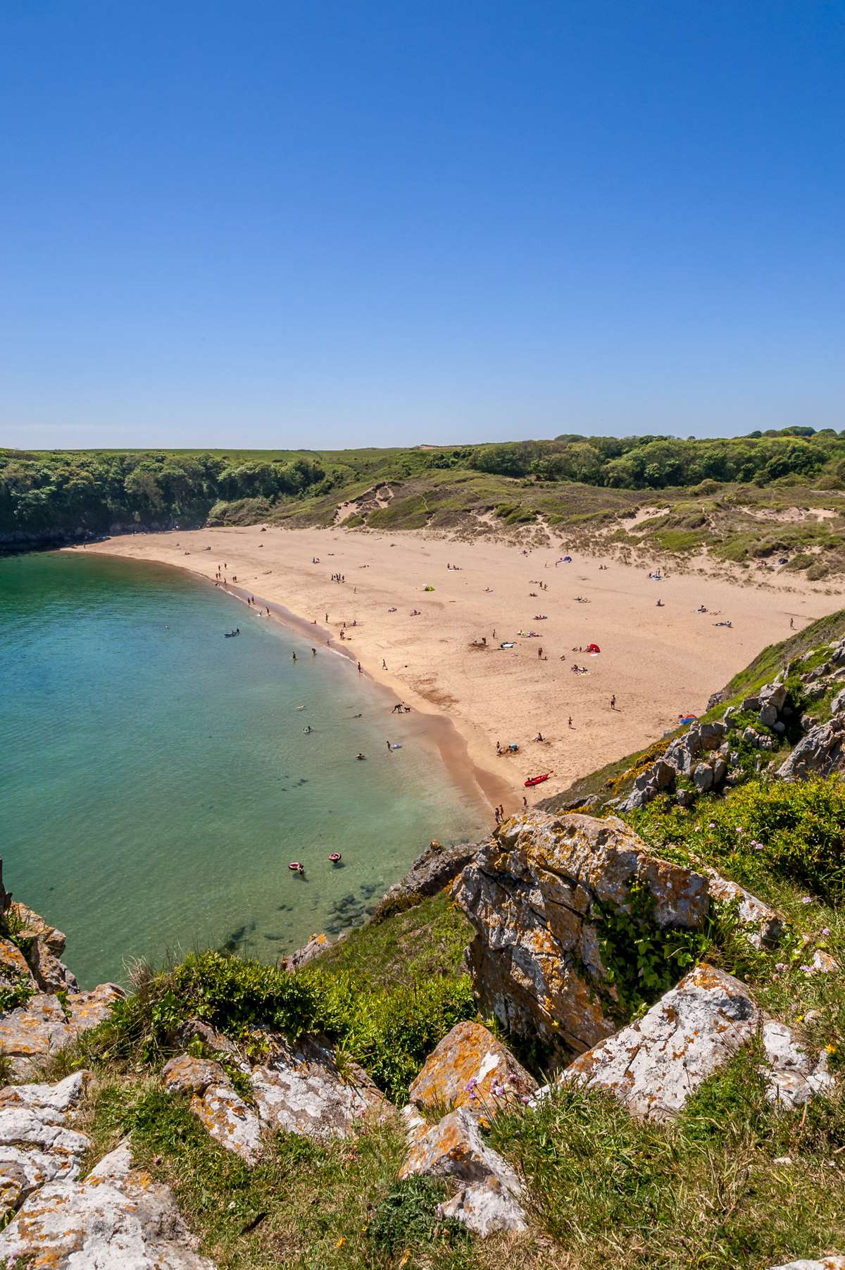 Barafundle Bay in Pembrokeshire