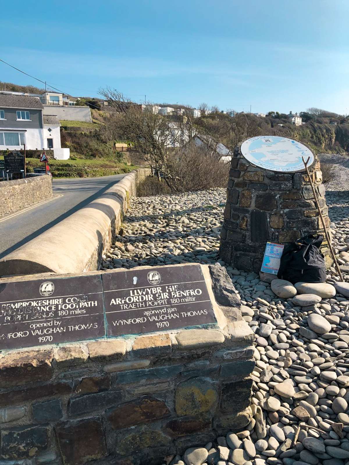 Amroth, end of the Pembrokeshire Coast Path