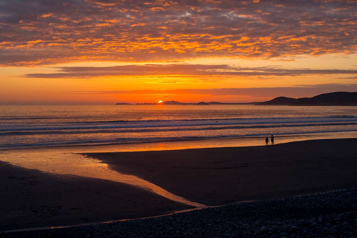 Sunset at Newgale Beach