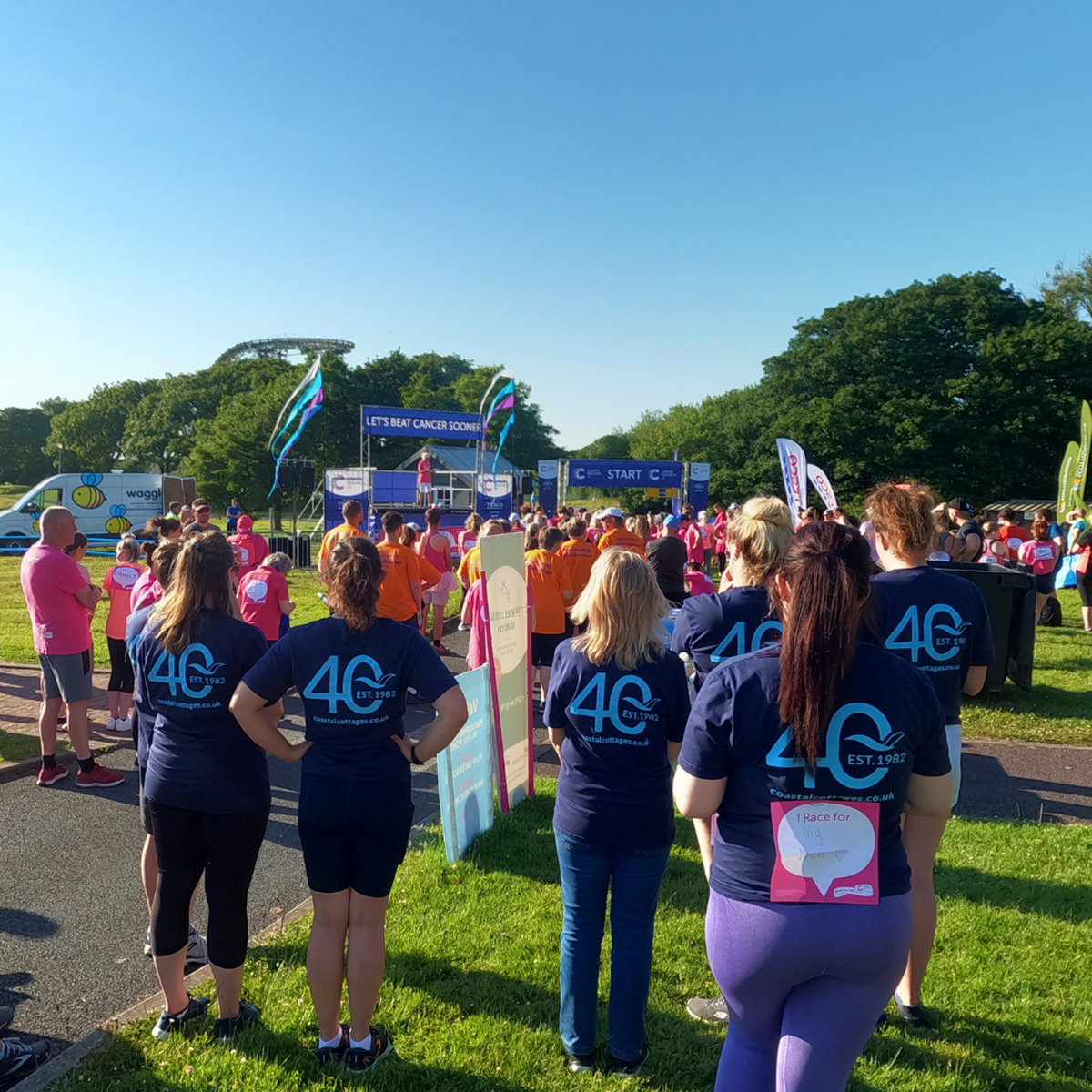At the Race for Life start line