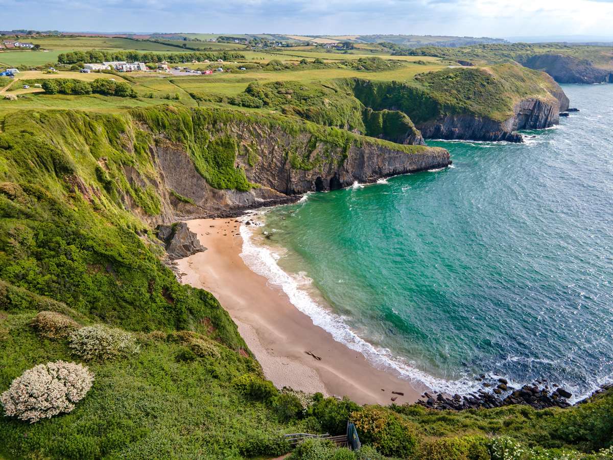 Skrinkle Haven Beach in Pembrokeshire