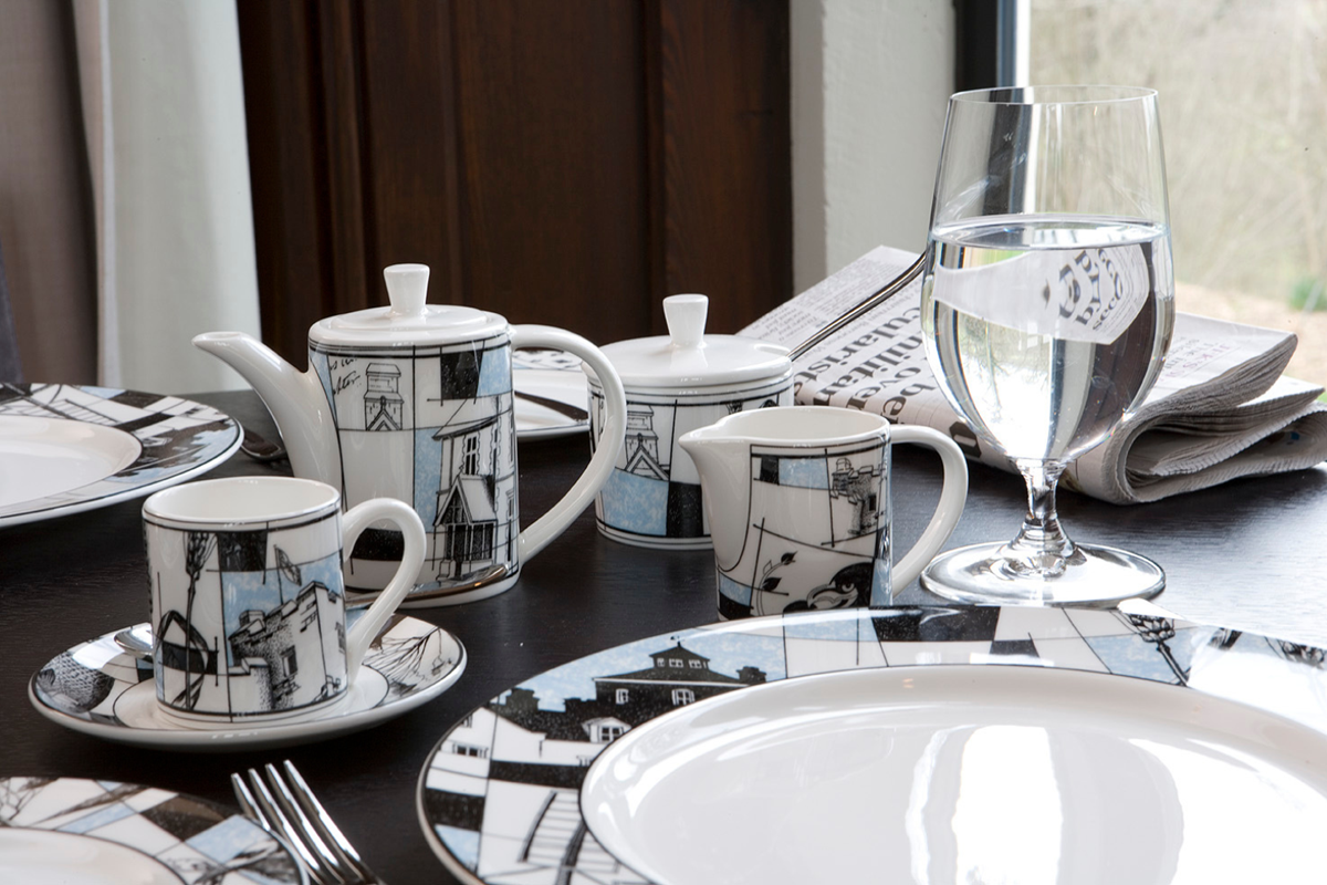 Locally made crockery from St Davids