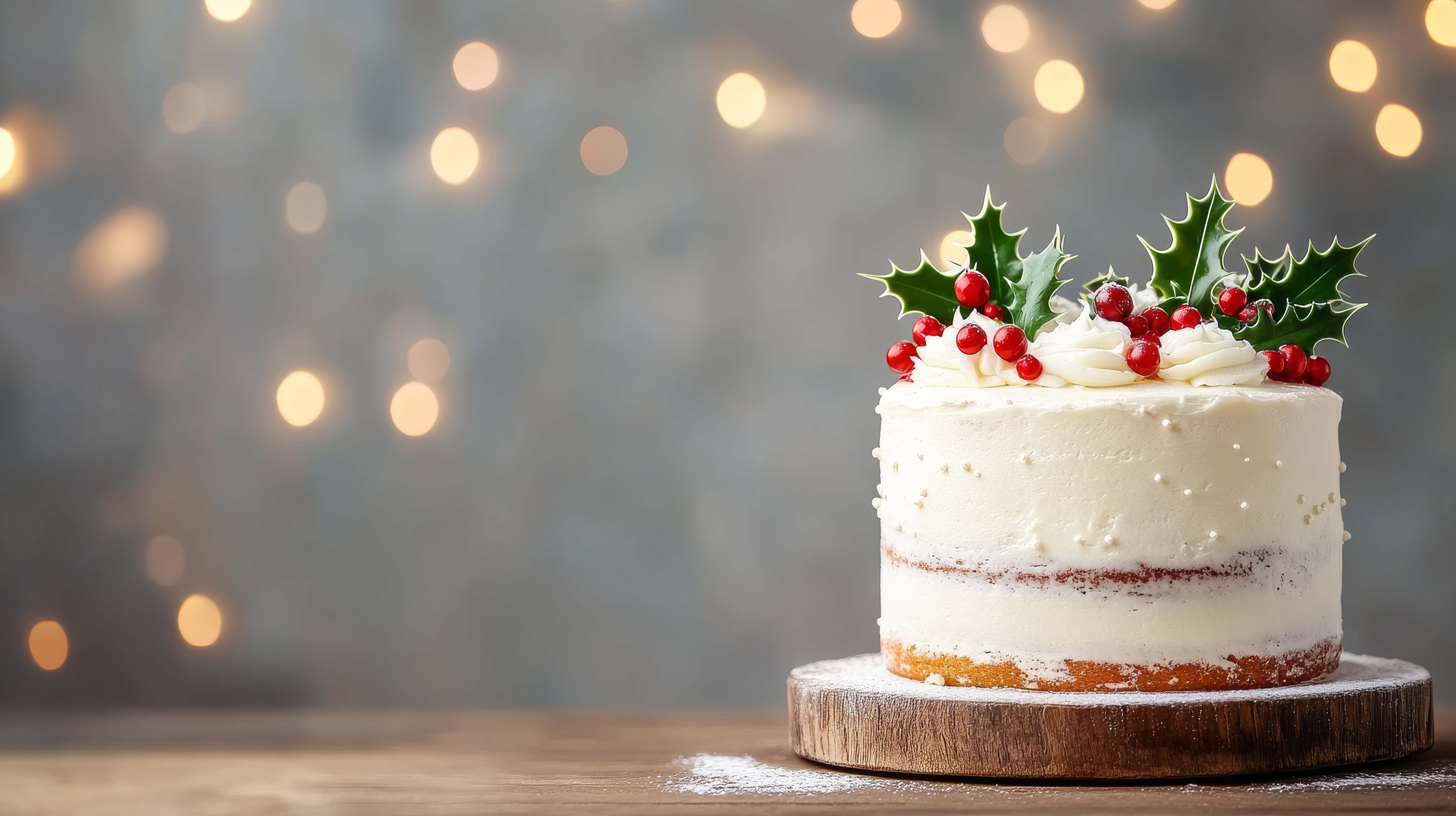 Mini Christmas-Themed Cake (Sponge)
