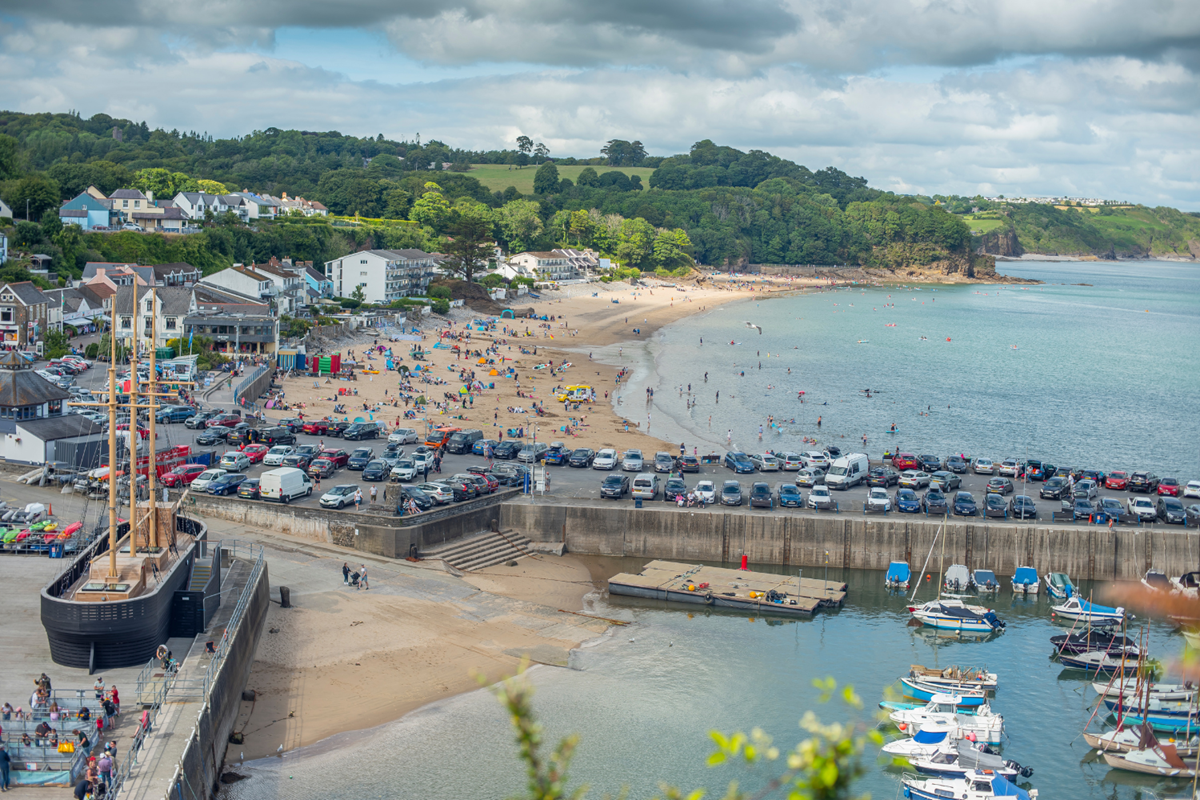 Saundersfoot Beach in Pembrokeshire