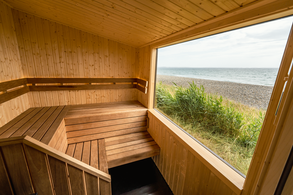 Inside the Wildwater Sauna