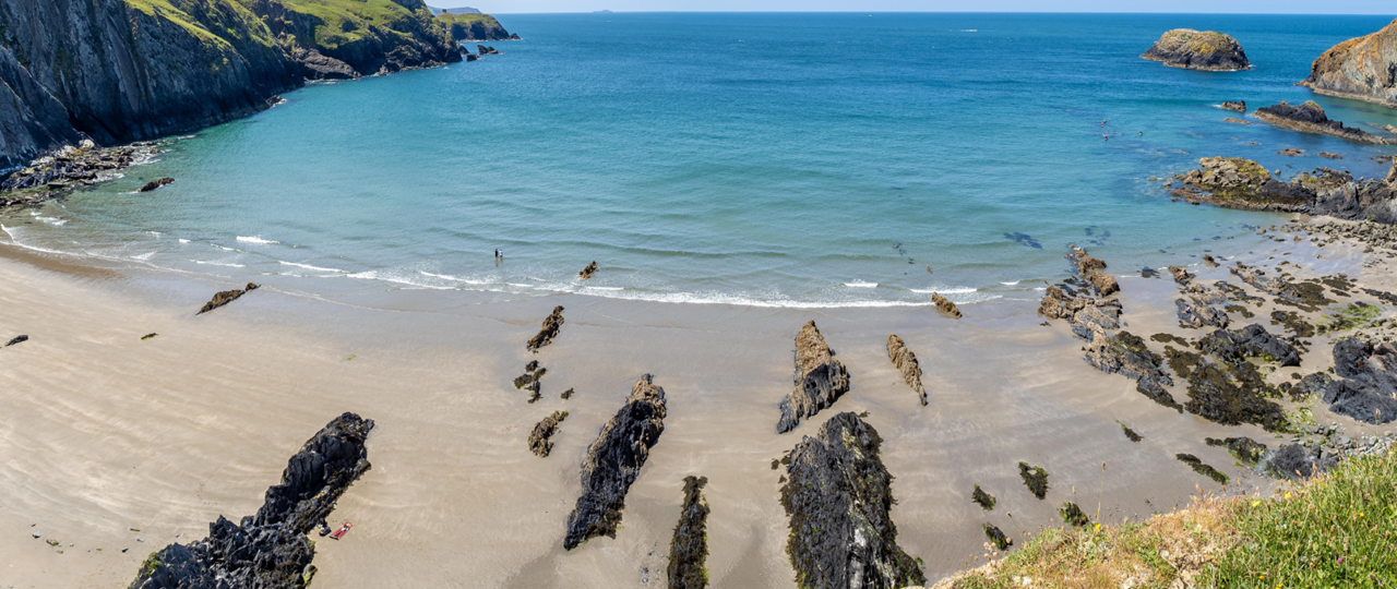 Traeth Llyfn, a hidden beach in Pembrokeshire