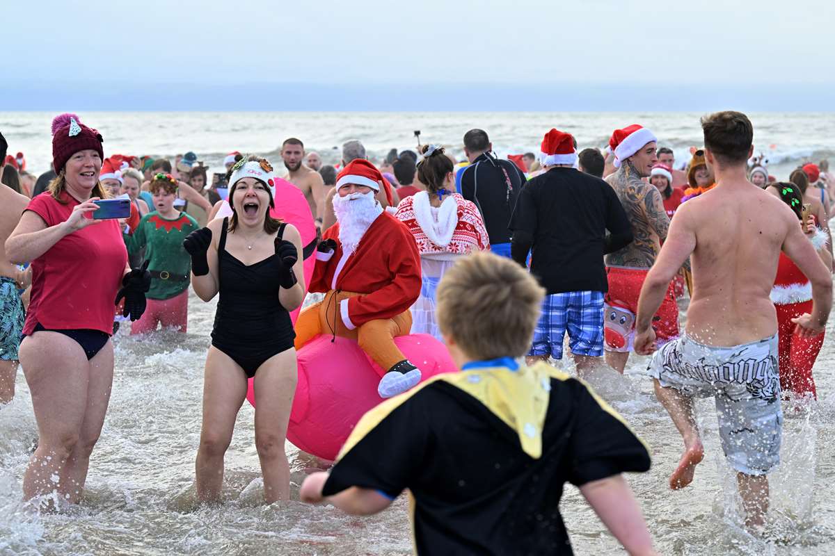 Festive swim